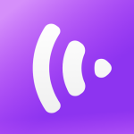 KrispCall AI logo in white on a gradient purple background