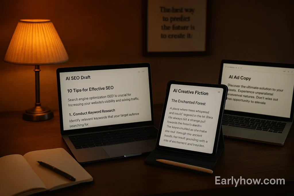 ai writing tools in aaction