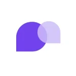 CarePatron AI software logo icon with overlapping purple shapes