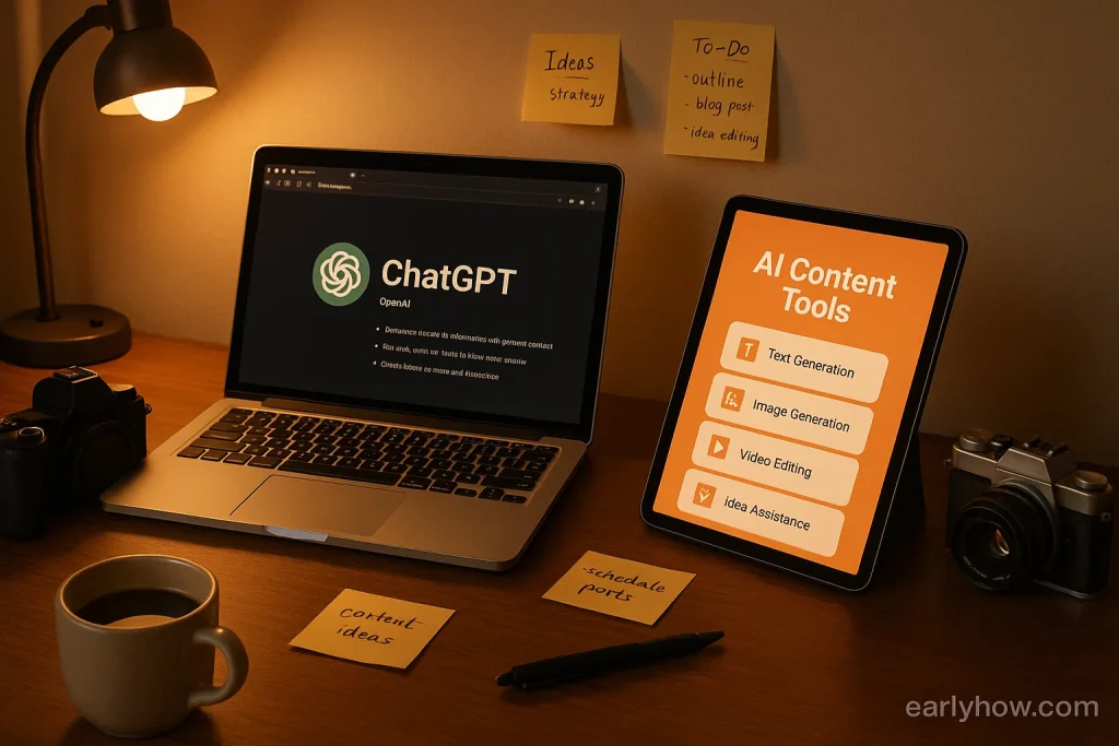 Udemy course dashboard for How to Use ChatGPT and Generative AI to Help Create Content.