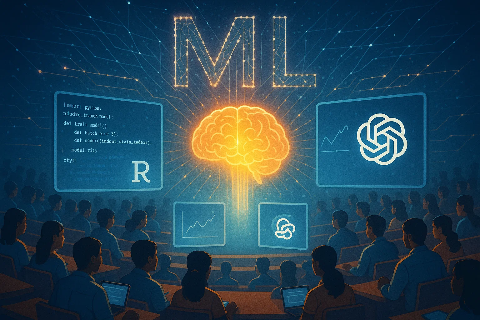 Machine Learning A–Z course review – global AI learning concept
