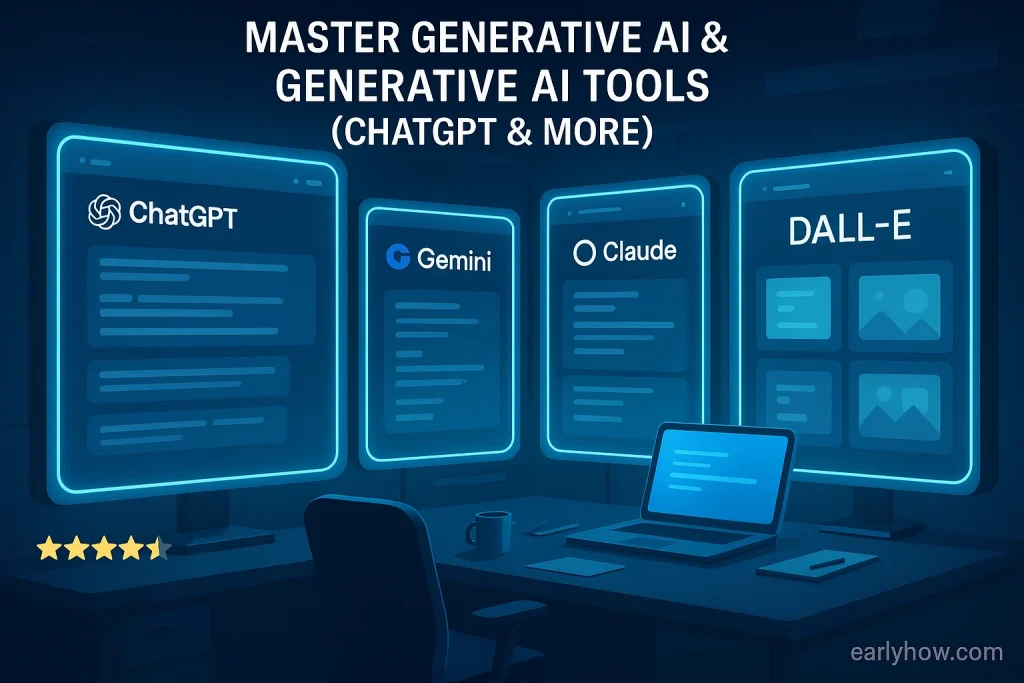 Udemy course interface for Master Generative AI & Generative AI Tools (ChatGPT & More).